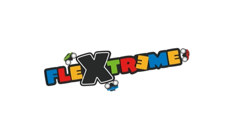 Flextreme Logo Offizielles Markenlogo der Flextreme Spielzeug-Rennbahnserie
