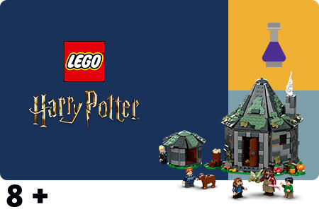 LEGO Harry Potter Set 76428 – Hagrids Hütte mit Figuren, Tieren und Zubehör für magische Abenteuer